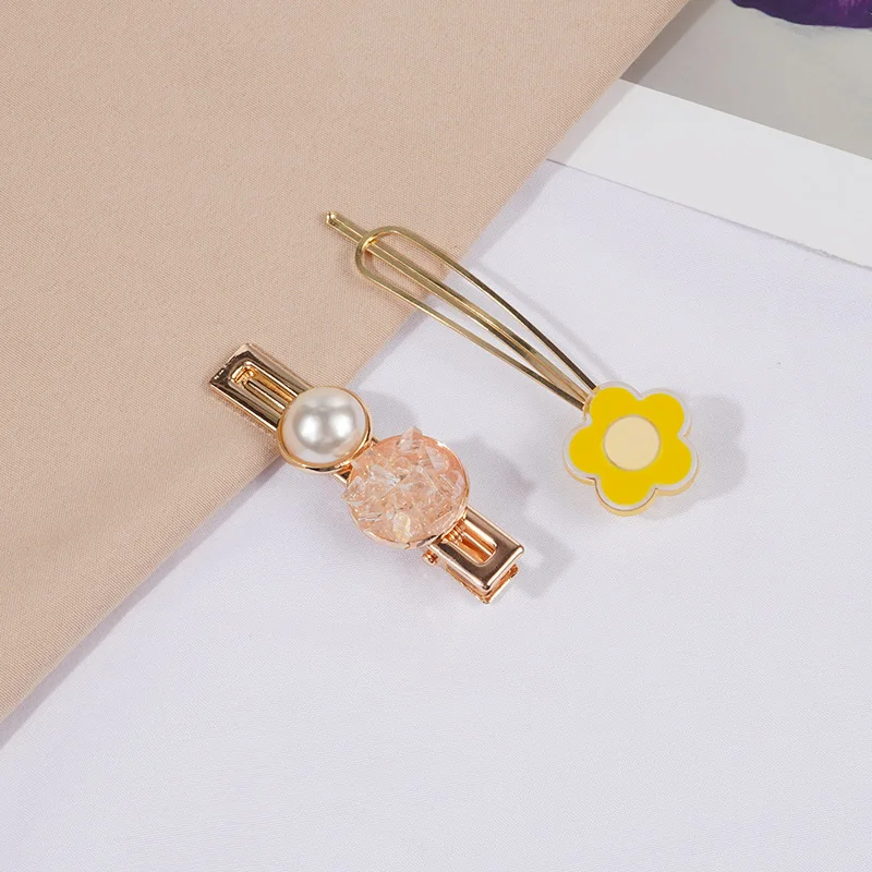 2 шт./компл. новые туфли с жемчугом заколки для волос девочек в Корейском стиле