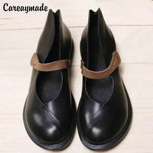 Careaymade- женские мотоциклетные полуботинки из натуральной кожи женская весенняя обувь Ma Ding размеры 4,5-10
