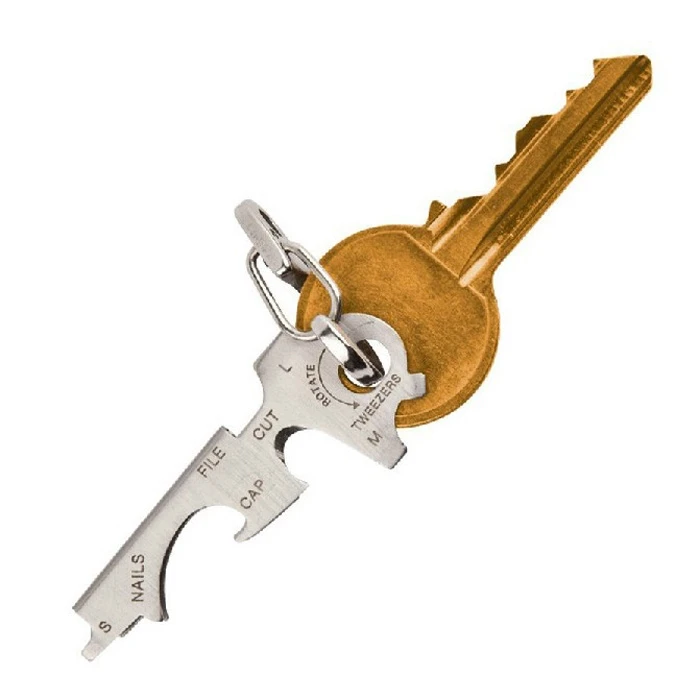 Многофункциональный держатель для ключей 8 в 1 из нержавеющей стали отвертка