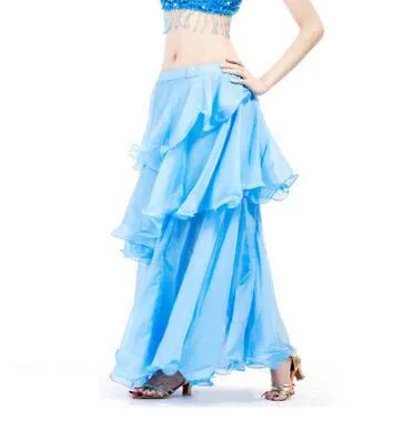 Light Blue DJGRSTER, новинка, юбки для танца живота, юбка для танца живота, костюм, платье для тренировок, платья для выступлений для женщин, платье для танца живота - Цвет: Light Blue