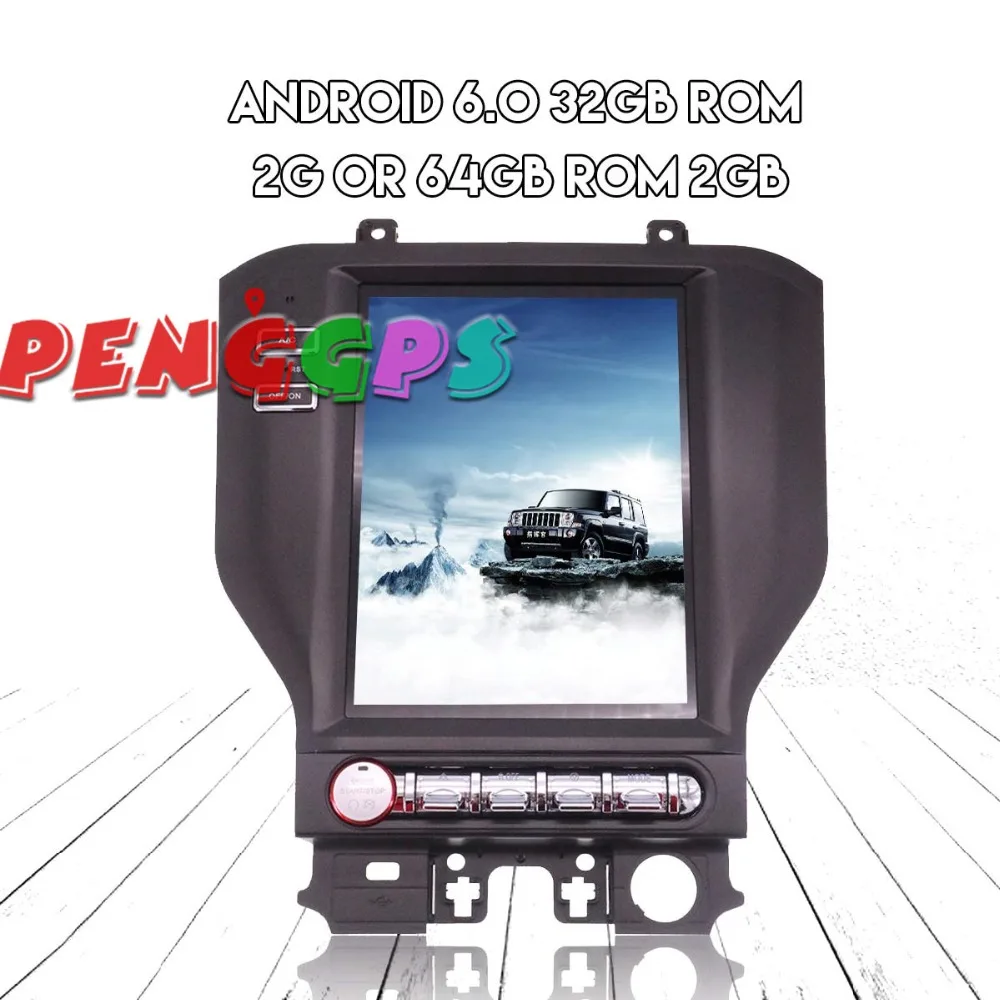 Tesla стиль новейший Android автомобильный комплект с gps навигатором для Ford Mustang 2015 2016