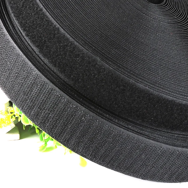 2 м/лот лидер продаж черная цветная лента для крючков и петель/рулонная пришивная