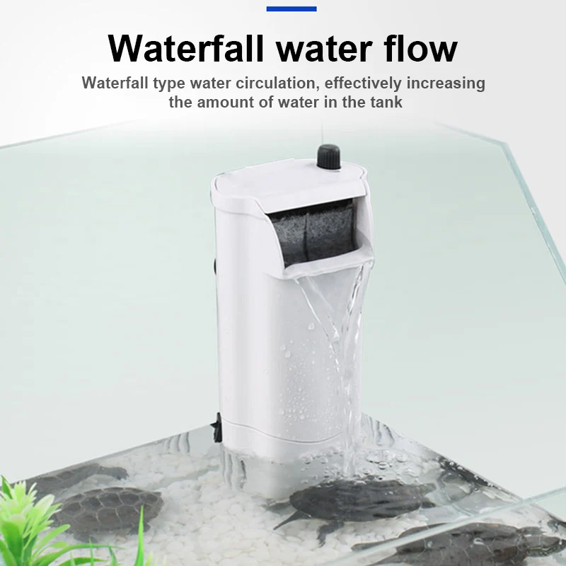 Фильтр воды водопад с насосом циркуляционное устройство тихий для аквариума