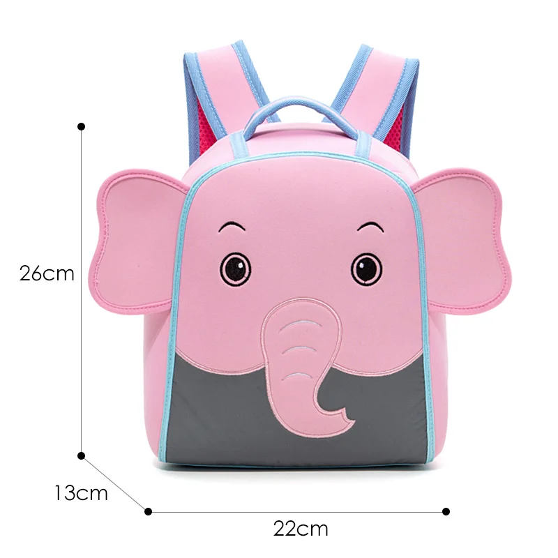 elephant Рюкзаки с 3D рисунком автомобиля для детей от 2 до 5 лет, модные милые детские школьные сумки для детского сада, школьная сумка для мальчиков, Mochila Escolar - Цвет: elephant