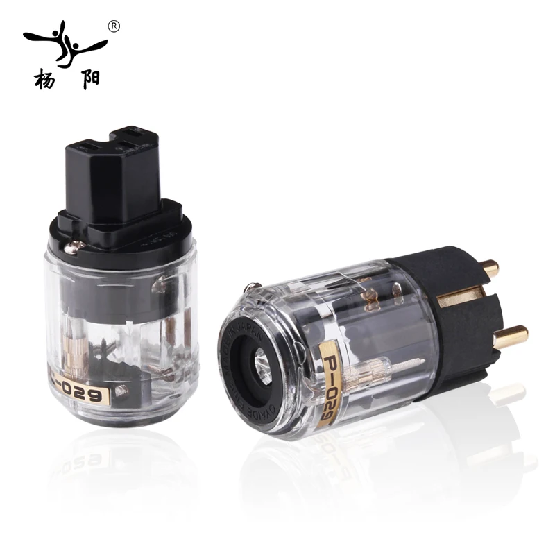 YYAUDIO Hifi Разъем питания высокое качество позолоченный одна пара ЕС разъем питания+ IEC гнездовой разъем