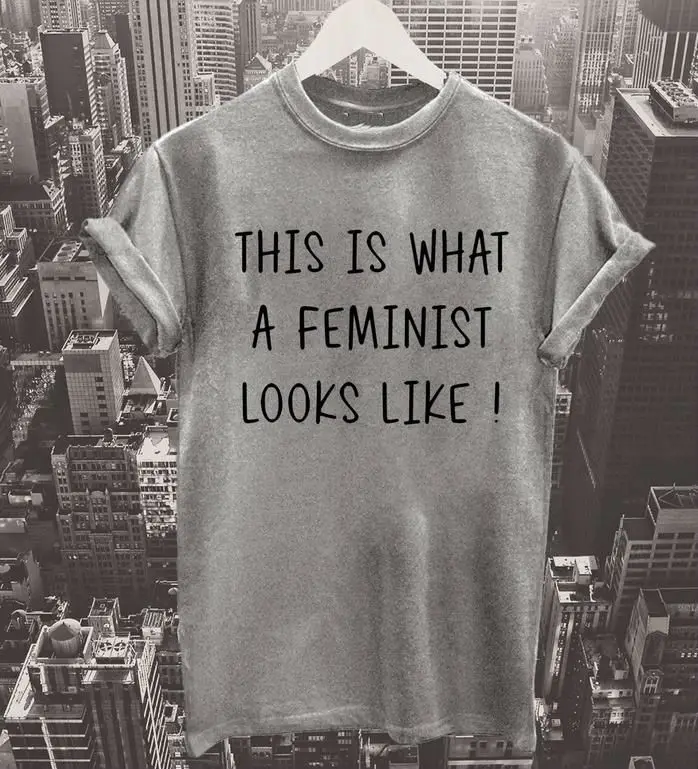 Это то что выглядит феминисткой как женские футболки с принтом хлопковая