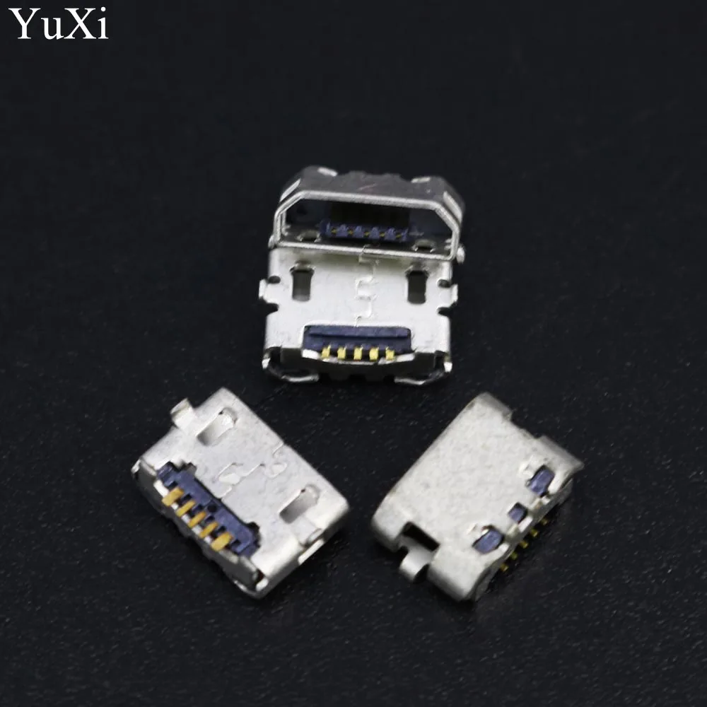 10pcs micro USB 5pin jack Reverse Ox horn Charging Port Plug socket connector mini usb For Huawei 4X Y6 4A P8 C8817 max Lite Pro |