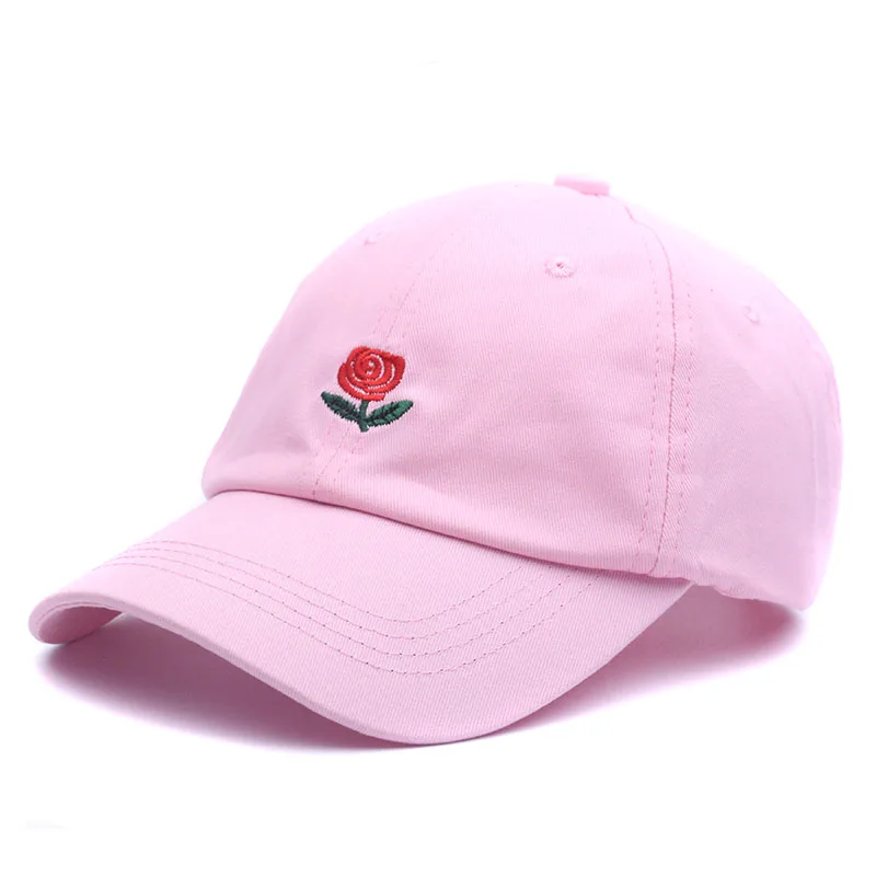 Роза вышивка шляпа в стиле хип хоп шапка 2018 мода бейсболка мужчины snapback Шапки
