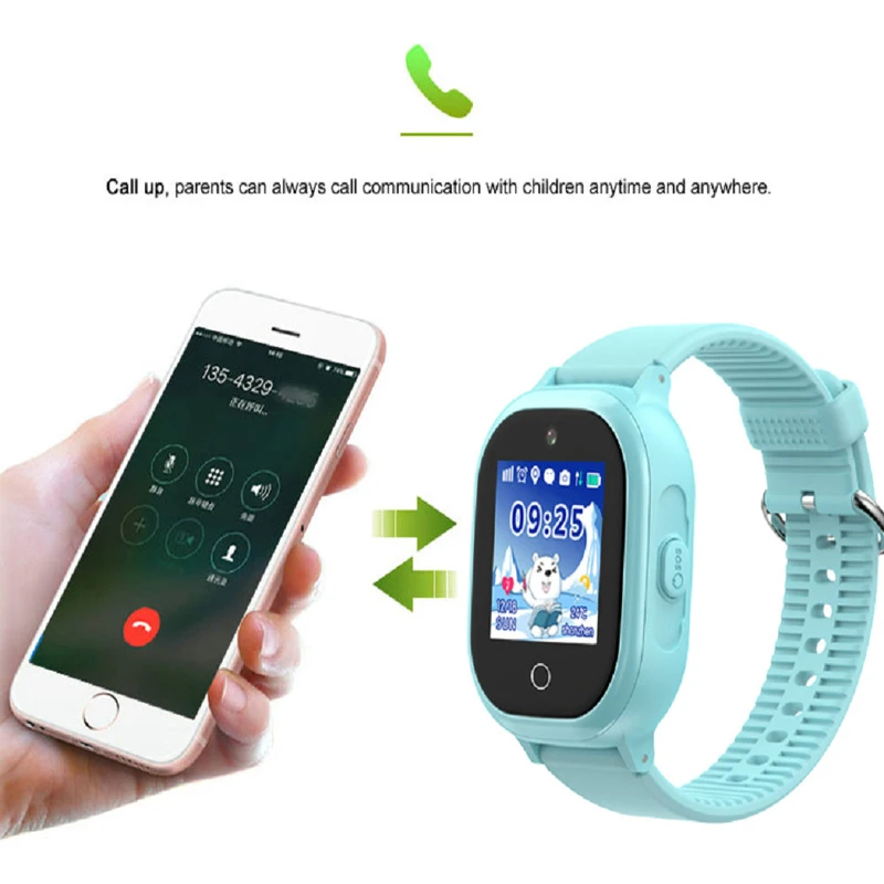 IP67 Водонепроницаемый TD06S GPS детские часы телефон позиционирование Мода 1 3 дюйма