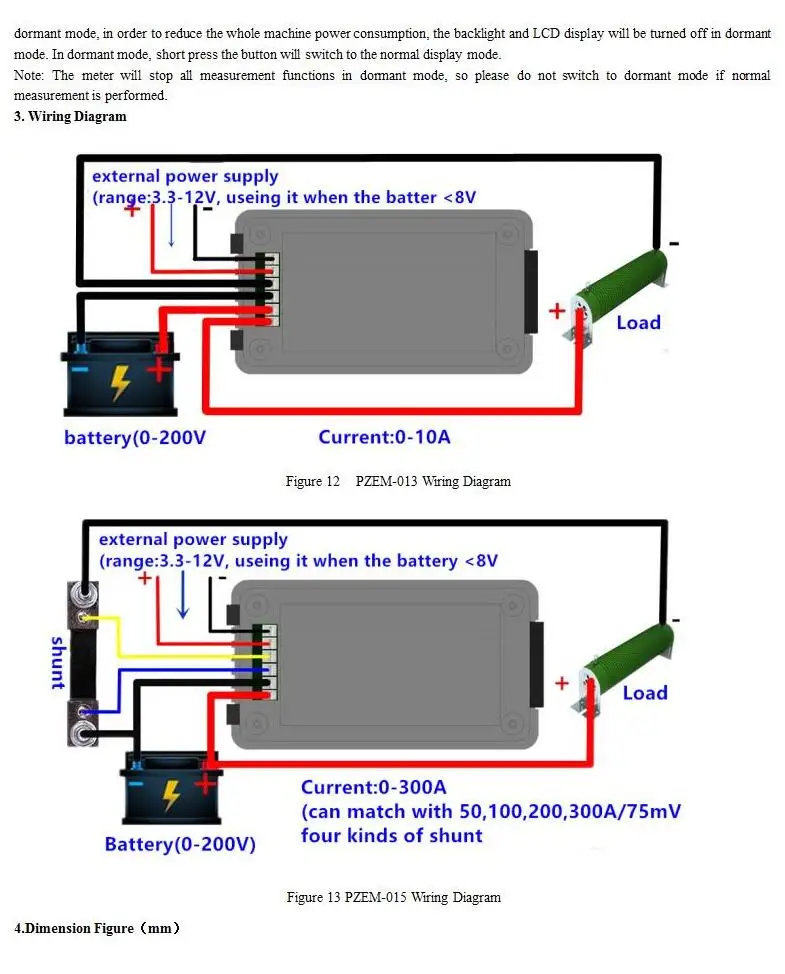 9 в 1 комбинированный Измеритель постоянного тока с монитором напряжения