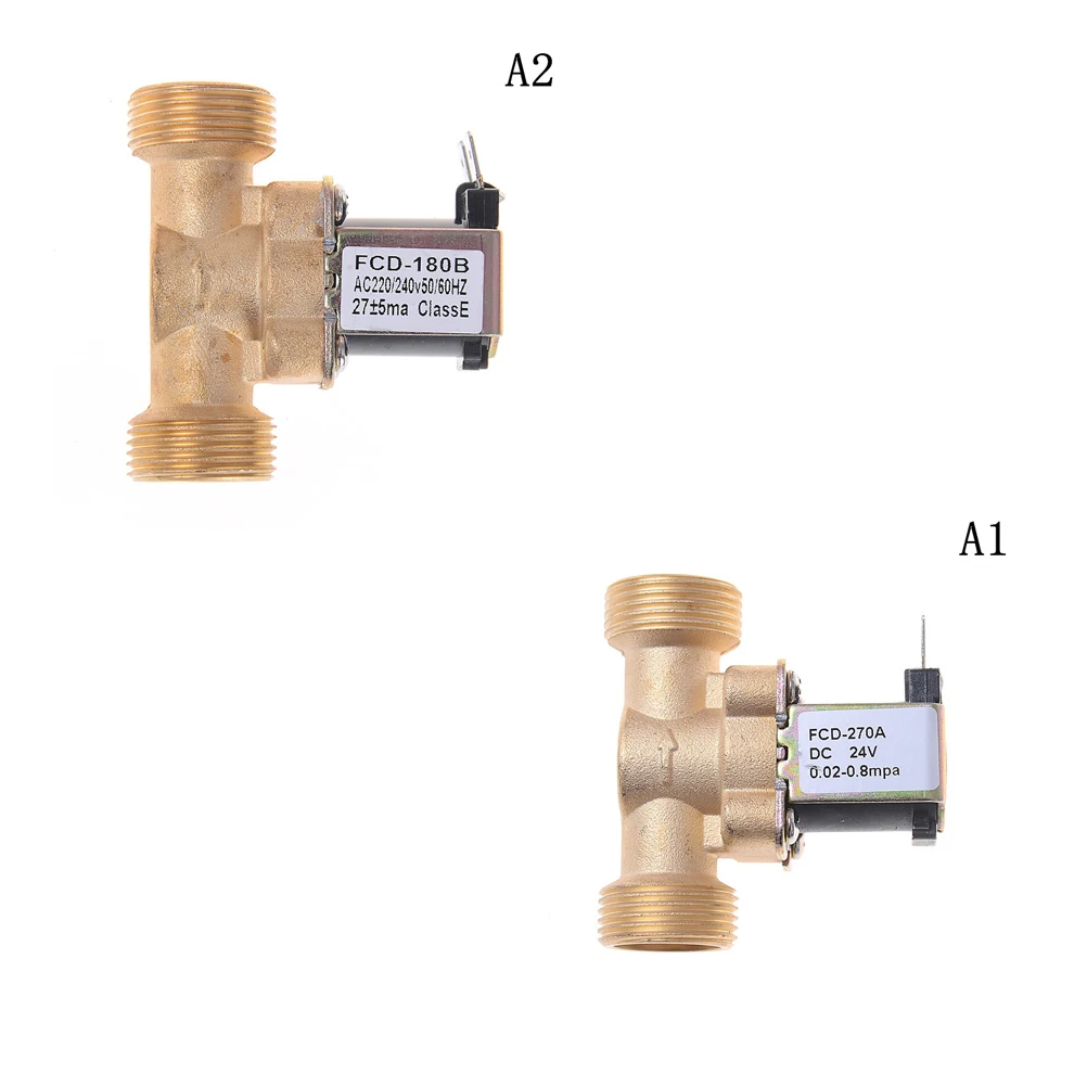 3/4 &quotNPSM 12V DC Тонкий латунный Электрический Соленоидный клапан газовый водный