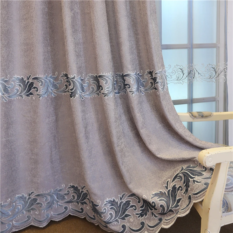 Европейская роскошная классическая вилла занавеска с коротким валансом для