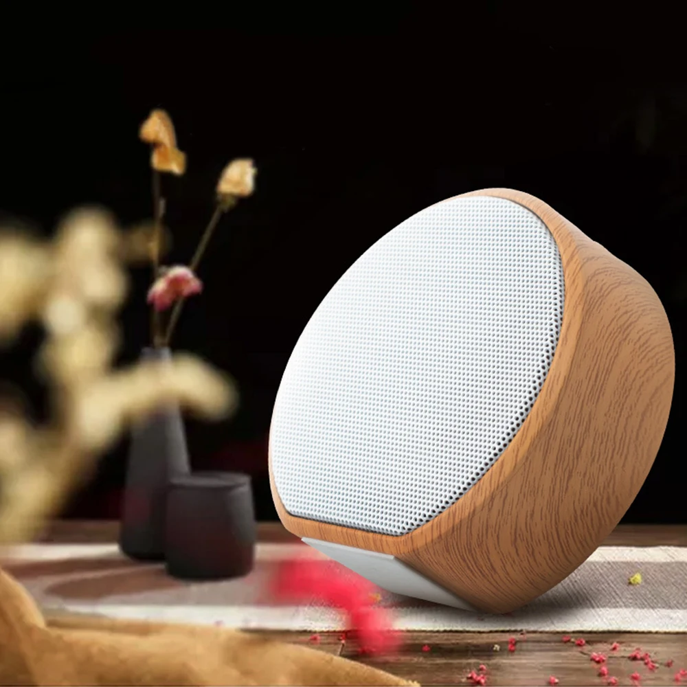 DOOLNNG древесины беспроводной Bluetooth динамик открытый мини сабвуфер Поддержка TF