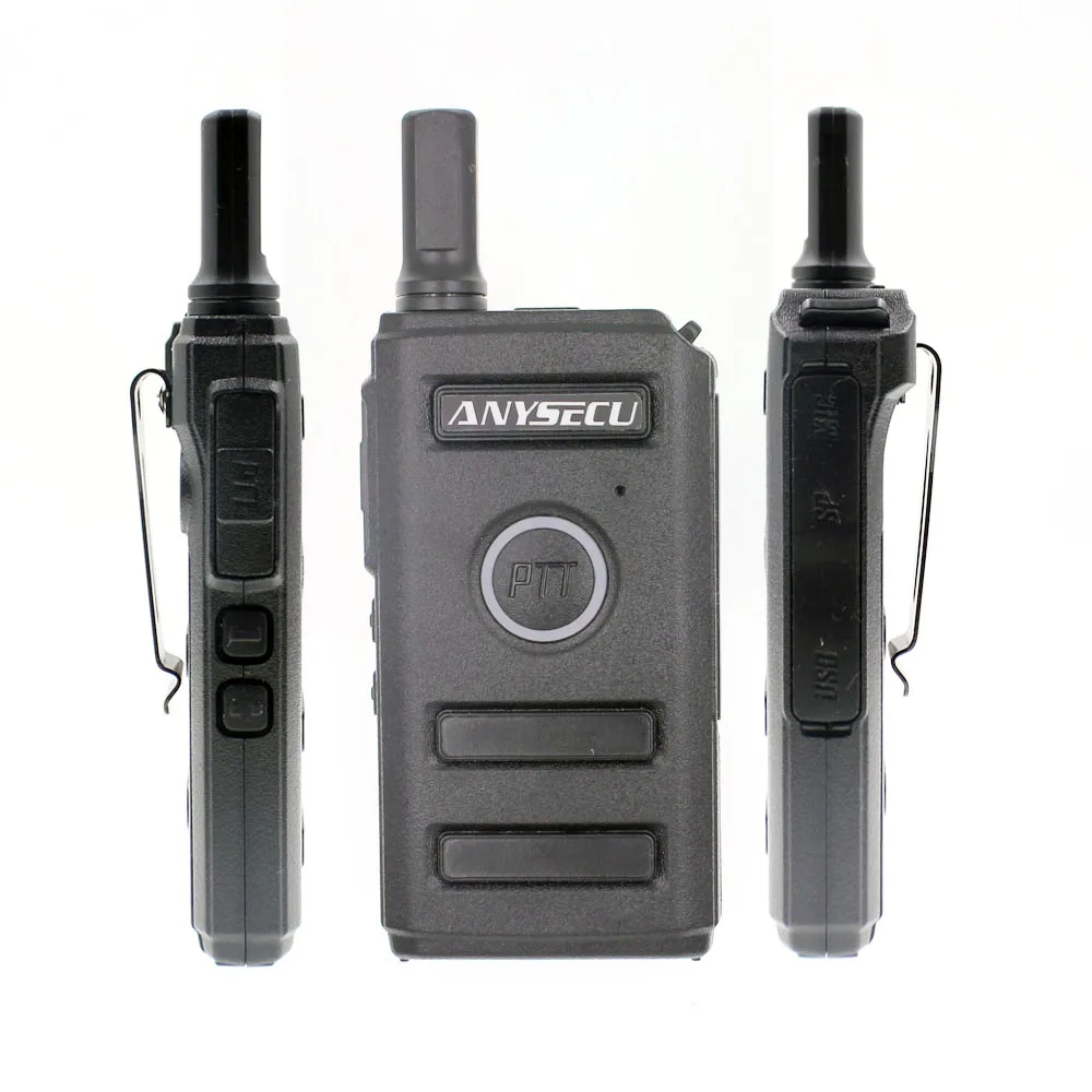Новая модель ANYSECU MINI-2 ультратонкая мини-радиоприемник двойная кнопка PTT UHF 400-470