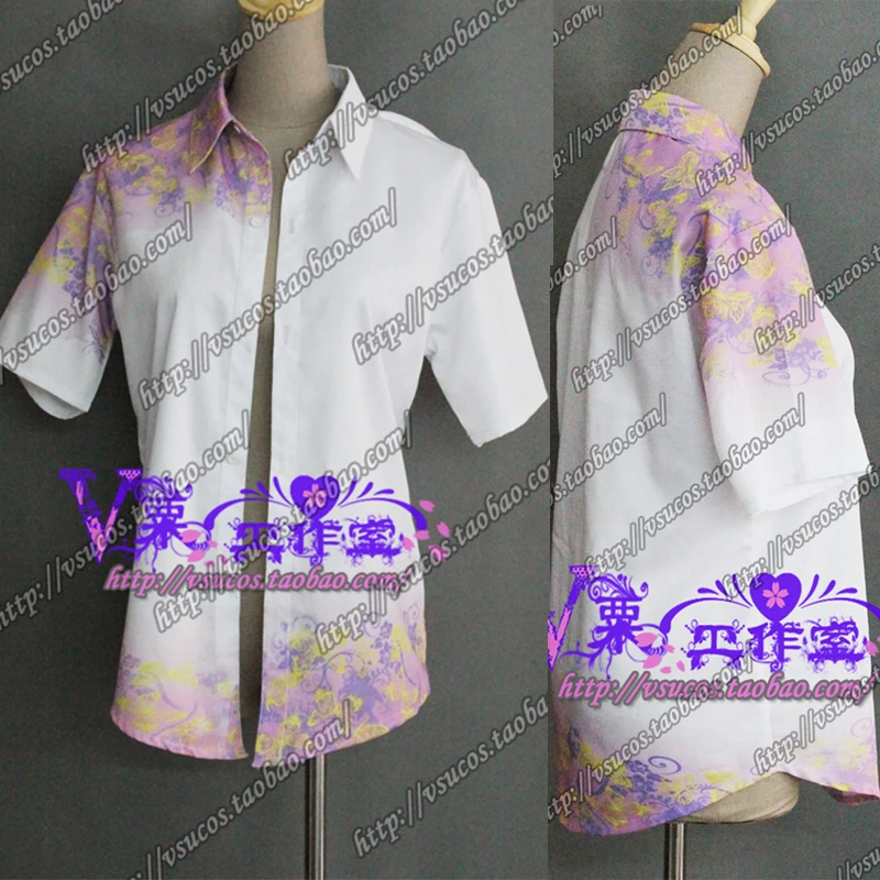

Custom Made Hotarubi no Mori e gin Cosplay Costume COS Print Shirt Any Size