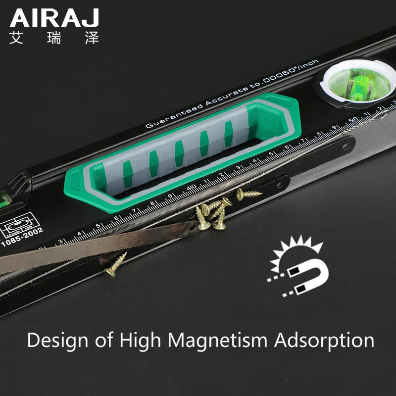 Горизонтальная линейка промышленная высокоточная горизонтальная из магнитного