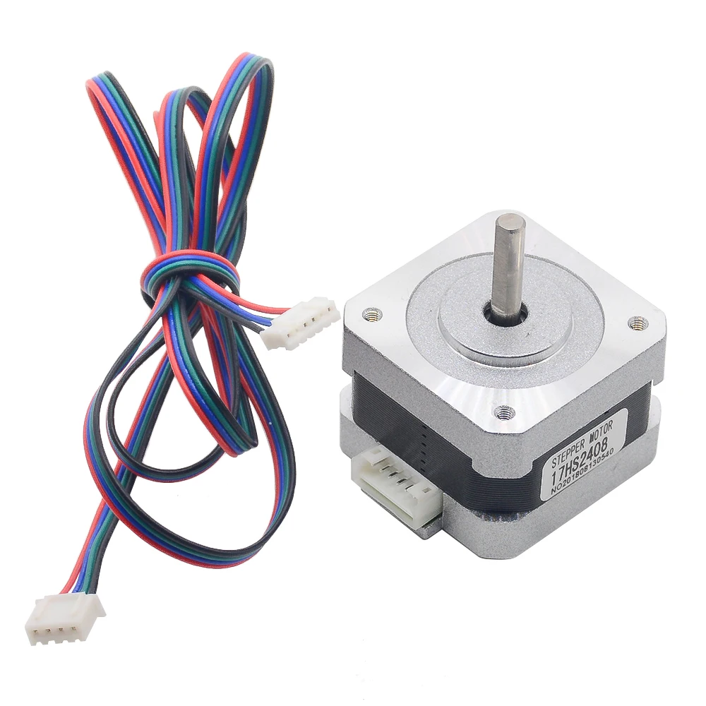 5 шт. 17HS2408 D Axis 0.6A 12Ncm 17 биполярный шаговый двигатель 4 lead CNC 3D принтер Wire W315|Шаговый