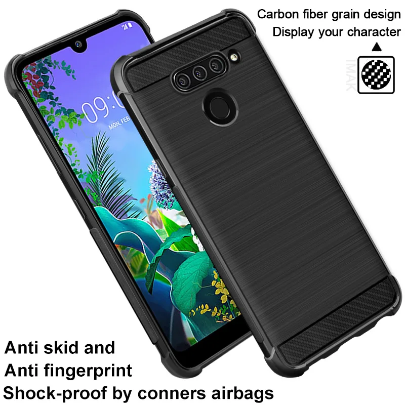 100 шт. для LG Q60 K50 K40 X4 2019 чехол Vega из углеродного волокна ударопрочный Conners мягкая
