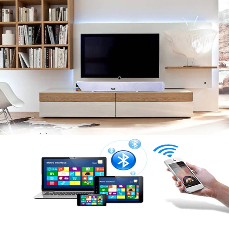 Bluetooth ТВ Sound Bar домашний Театр Системы объемного звучания Беспроводной Soundbar USB