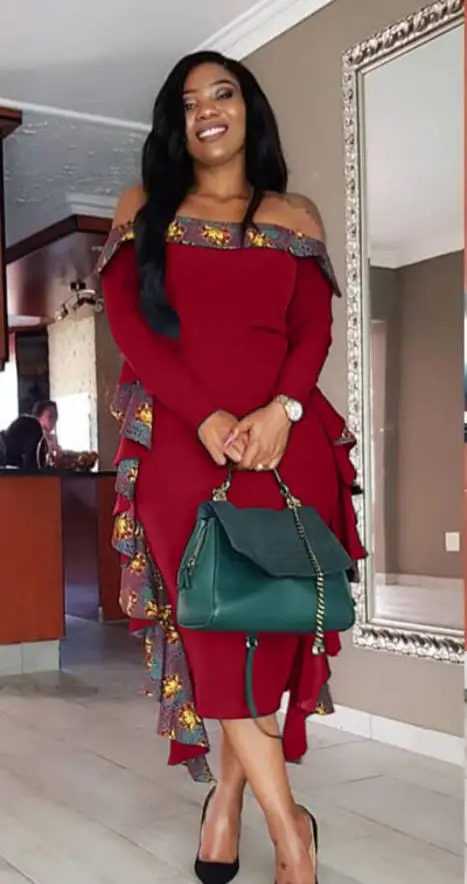 Свободный размер новая мода 2018 супер африканские свободные длинные Дашики