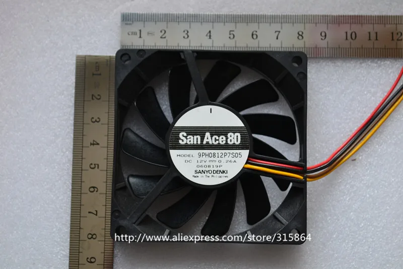 Новинка для SANYO 80*80*15 12 В 0 26a 8 см 9PH0812P7S05 PWM четырехпроводной вентилятор шасси |