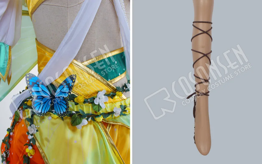 

COSPLAYONSEN Love Live! Land of Fairies Ver After awakening Hoshizora Rin Cosplay Costume With wings