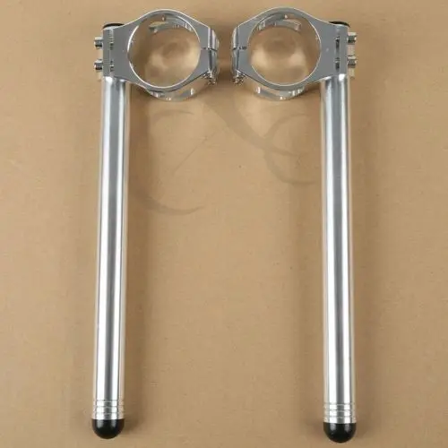 

50mm Silver Clip on Handle Bars For Honda CBR 1000RR 2004-2010 06 08