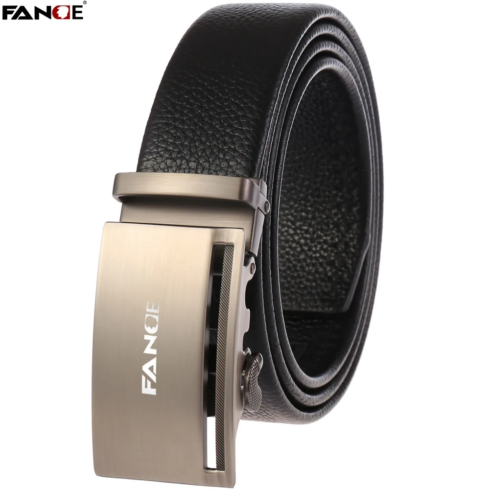 Ремень FANGE мужской из натуральной кожи шикарный дизайнерский брендовый пояс с