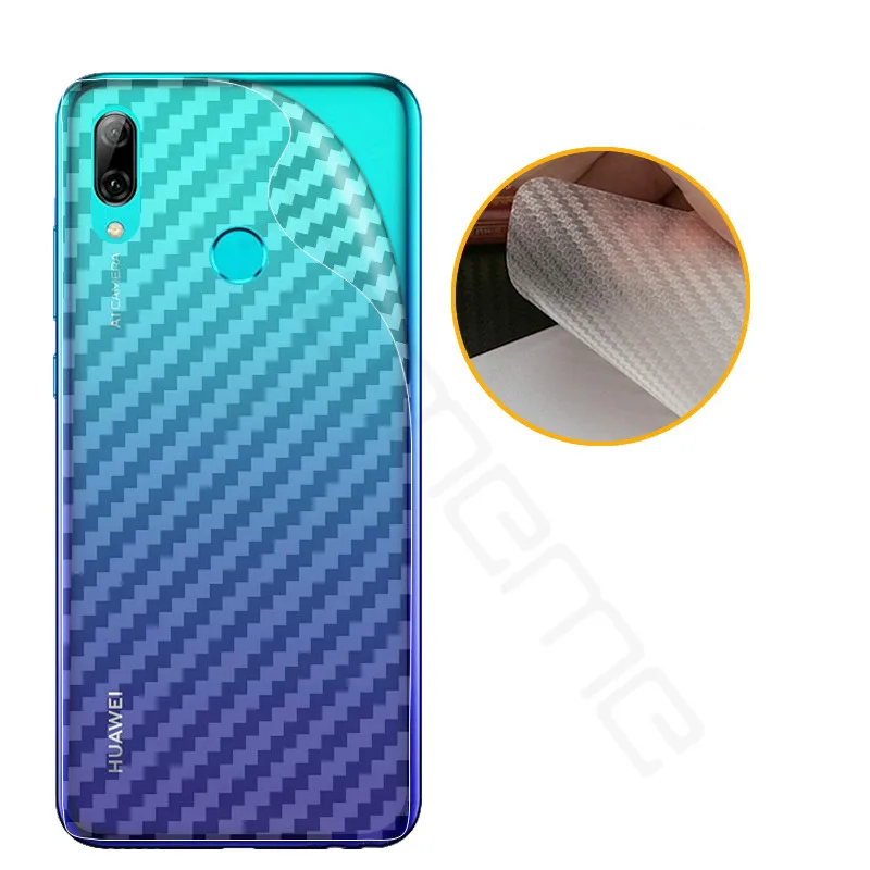5pcs Back Screen Protector Sticker Protective Film for Enjoy 7S 2019 Honor 10 lite Carbon Fiber Huawei P Smart | Мобильные телефоны