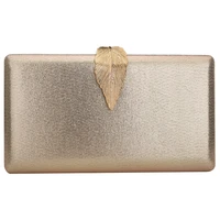 2021 elegant evening clutch purse famous box bag with chain solid color shoulder crossbody bags for women gold sliver clutches