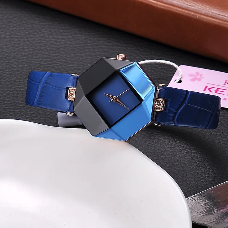 Новые женские модные роскошные часы брендовые наручные восьмиугольный