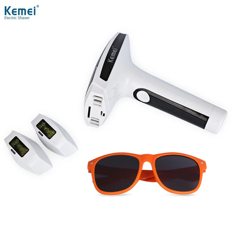 

Kemei KM-6812 Epilator Lady Photon Laser Depilatory Shaver Razor Device Face Skin Care Tools For Female Facial Hair Removal