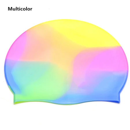 camouflage JINXIUSHIRT водонепроницаемый силиконовый плавающий ming cap гибкий взрослый плавающий ming головной убор защитный ушной плавающий колпачок ванна бассейн Панама, пляжная одежда шляпа - Цвет: camouflage