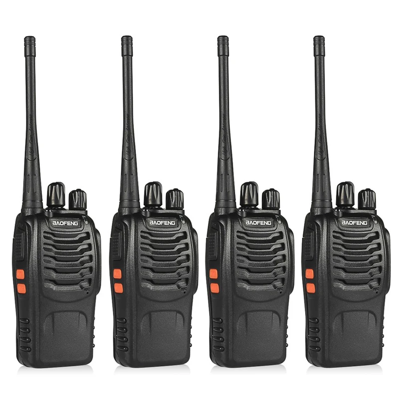 

4 шт. BaoFeng BF-888S Walkie Talkie коммуникационное оборудование UHF400-470MHZ Портативный Ham baofeng 888 S CB радио радиостанция баофенг