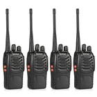 4 шт. BaoFeng BF-888S Walkie Talkie коммуникационное оборудование UHF400-470MHZ Портативный Ham baofeng 888 S CB радио радиостанция баофенг