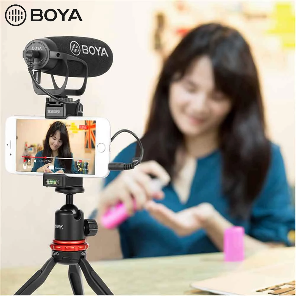 BOYA BY-BM2021 супер кардиоидный дробовик видео микрофон для DSLR камеры Canon Nikon sony Panasonic видеокамеры смартфона