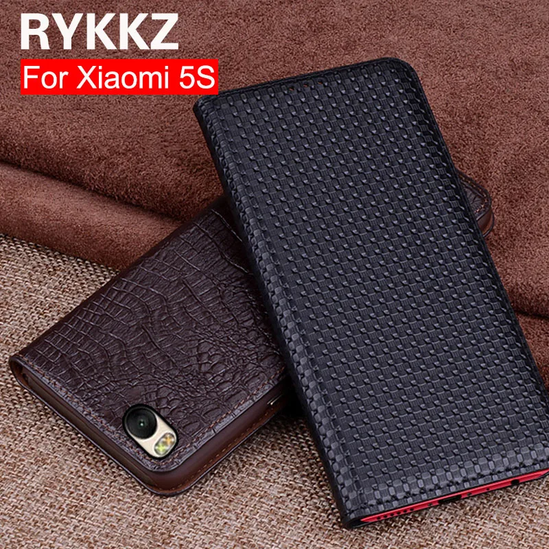 RYKKZ из натуральной кожи с откидной крышкой для Xiaomi 5S защитный чехол Кожаный