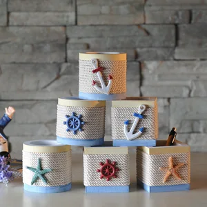 Держатель для ручек Средиземноморский, подарок на день рождения для студентов, предметы креативной мебели, деревянные поделки