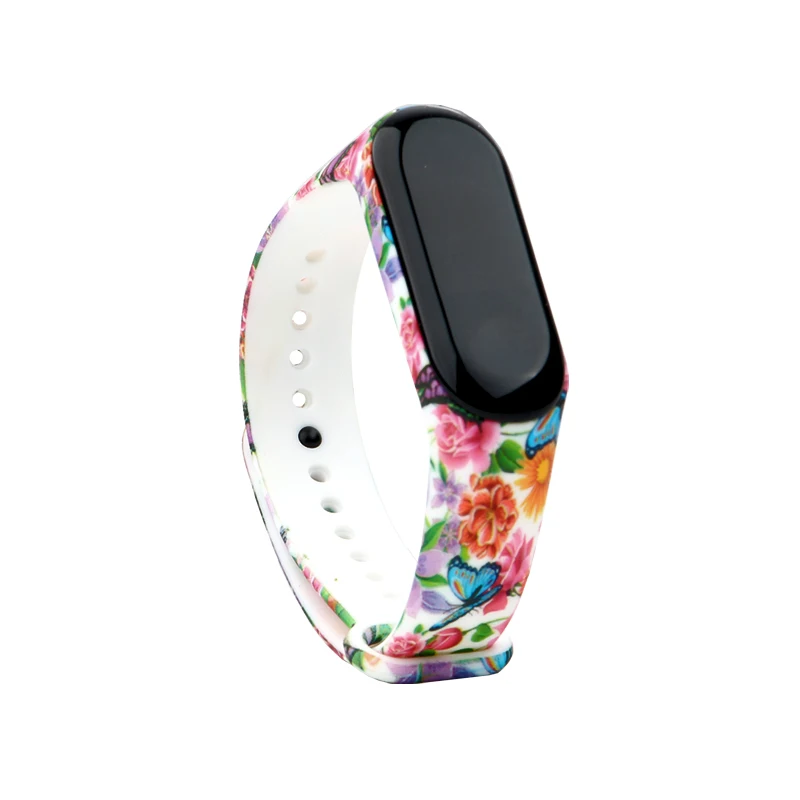 Ремешок силиконовый для Xiaomi Mi Band 4 спортивный браслет наручных часов аксессуары 3