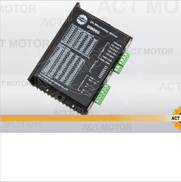 ACT Мотор 1 Ось CNC Nema34 шаговый двигатель 34HS5435B двойной вал 1600oz 3.5A + 3 шт. драйвер DM860 7.8A