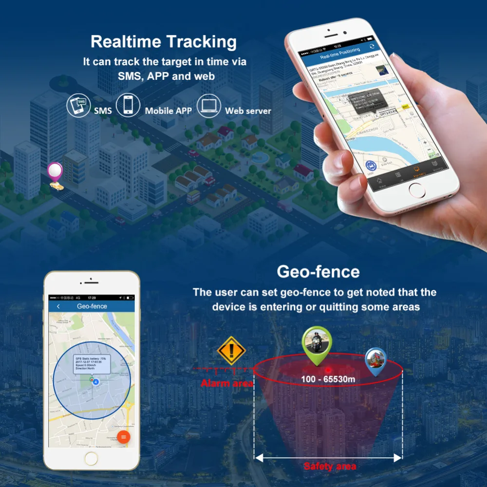 Супер мини GPS трекер ET 01 устройство слежения для мотоцикла и автомобиля гео забор