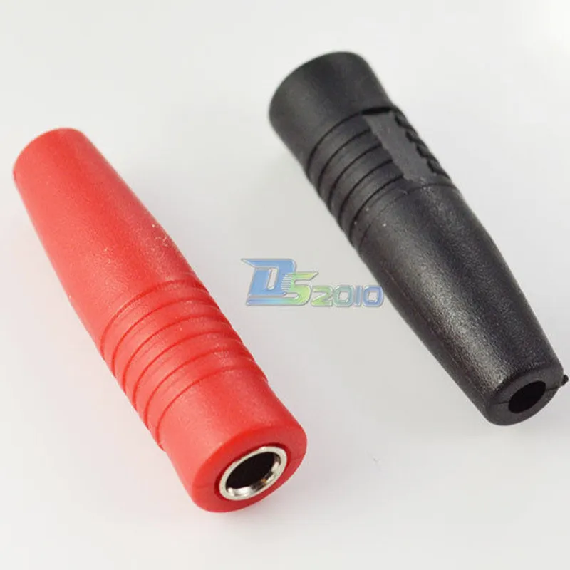 Высокое качество 2 шт медь 4 мм силиконовый изолированный банан гнездо разъем