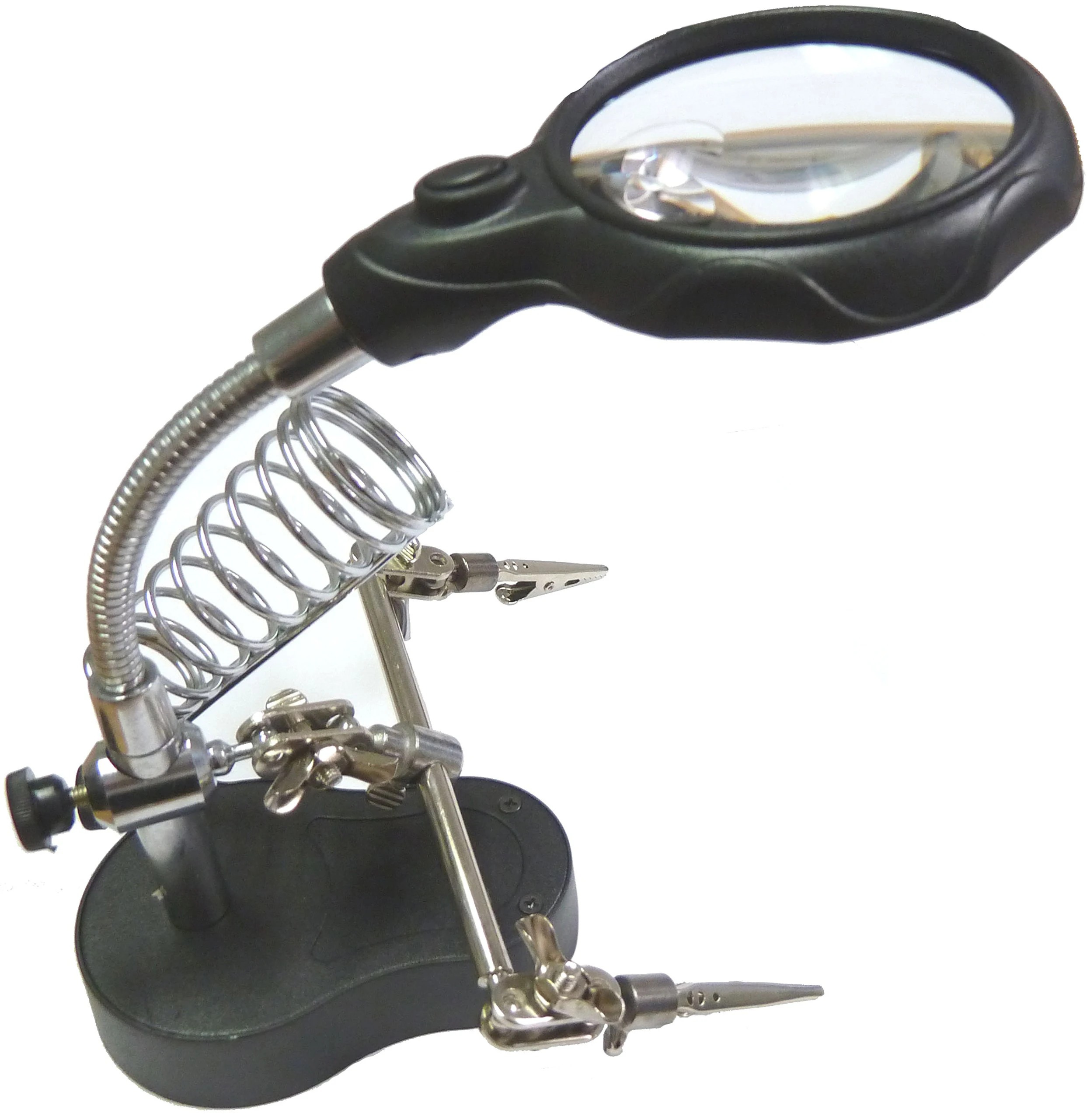 Cheapest New 3.5x12x 3rd Helping Hand Magnifying Soldering LED Iron Stand Lens Magnifier | Инструменты