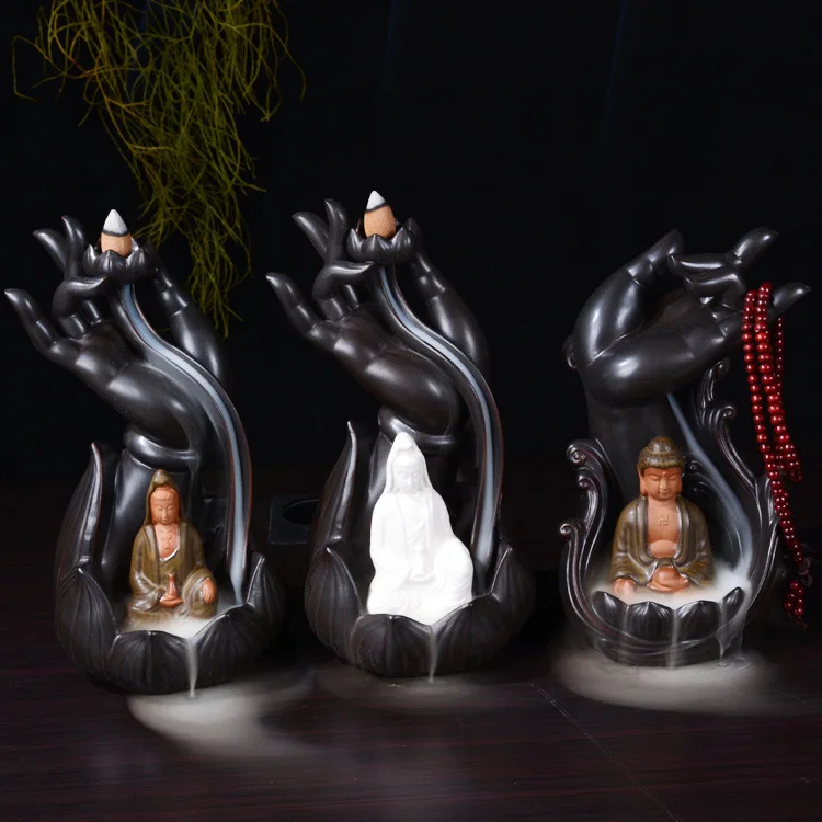 Креативная керамическая курильница для благовоний с Буддой товары дома|ceramic incense