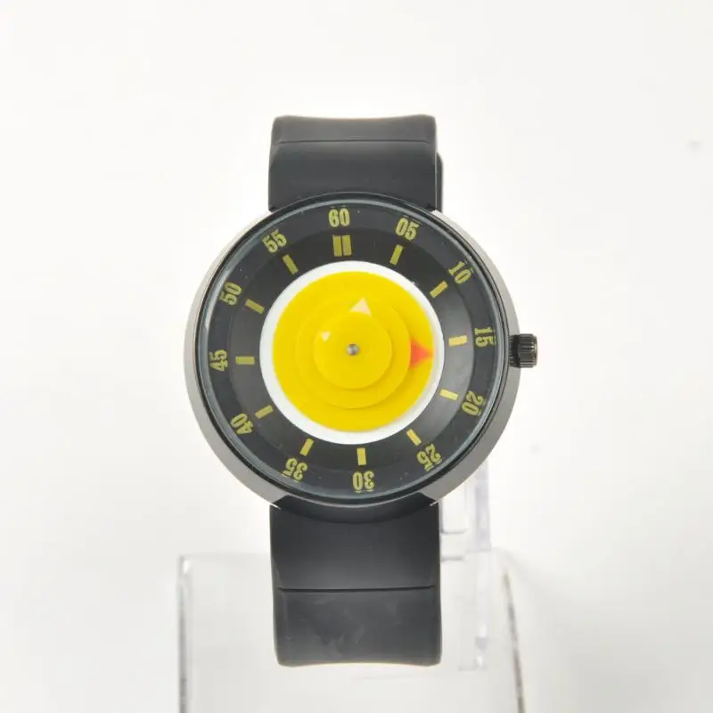 Новинка Лидер продаж модные наручные часы с вращающимся второй диск работает Для