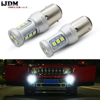 ijdm 6000k xenon white can bus led daytime running light drl bulbs for 2015 up jeep renegade 12v 1157 led p215w bay15d car led
