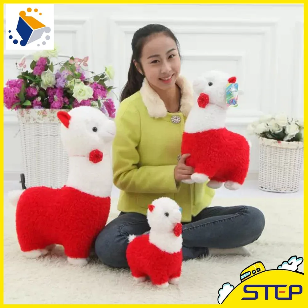 Бесплатная доставка одна штука милый цветок Альпака плюшевая игрушка мягкая