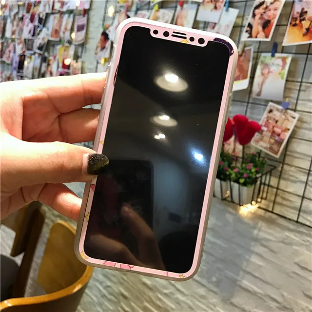 Мультфильм Сейлор Мун My Melody узор закаленное стекло для iPhone 7 8 Plus защита экрана защитное стекло пленка для iPhone X XS