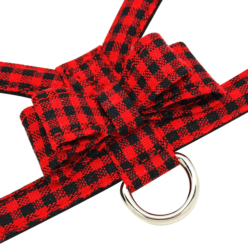 Поводок для маленькой собаки кожаный поводок щенка регулируемый бантик