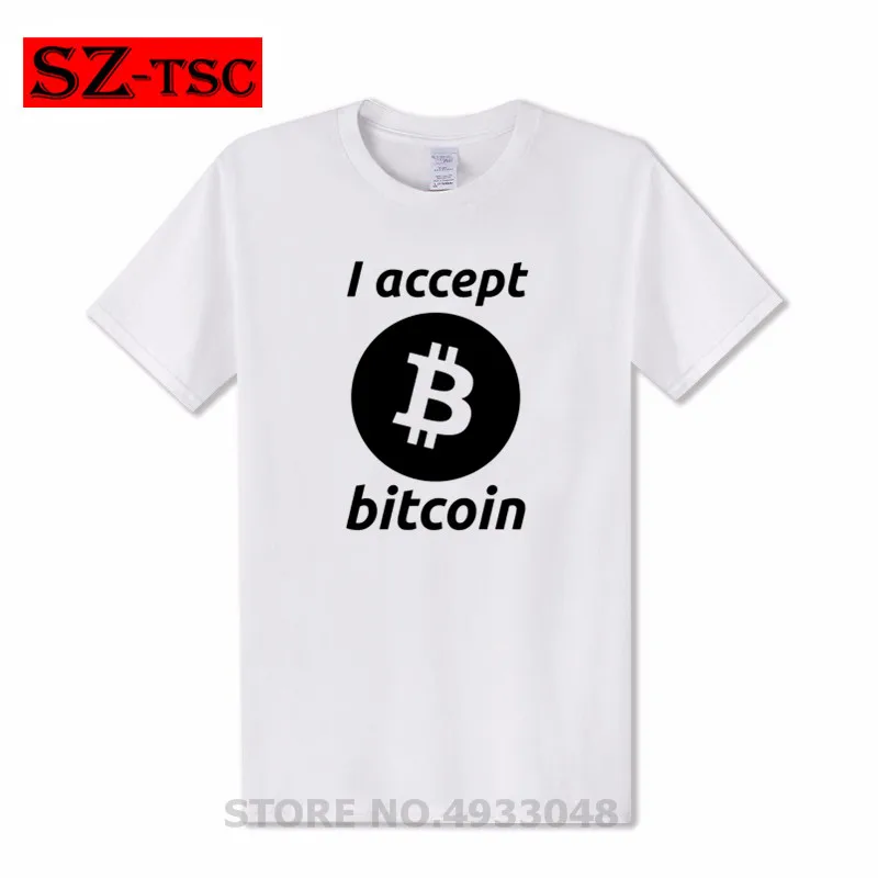 Новинка 2019 модная футболка с изображением биткойна для мужчин летние базовые